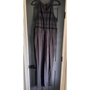 LOFT Charcoal Jumpsuit